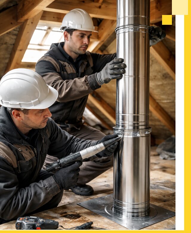 Монтаж дымоходов для каминов в Морозовске с гарантией качества