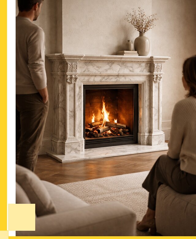 Мраморные камины под ключ в Морозовске от 256650 р. | ЭриданМрз