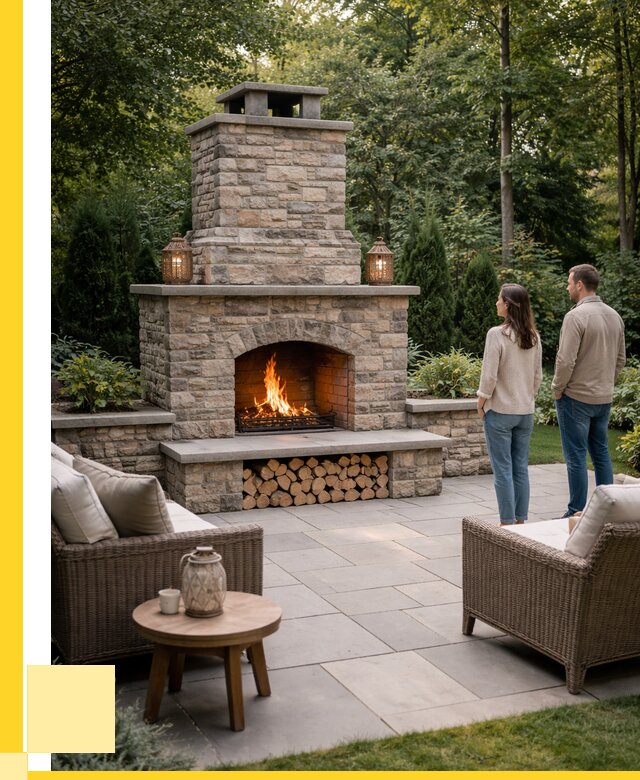 Уличные камины из кирпича в Морозовске от 153990 р. | ЭриданМрз