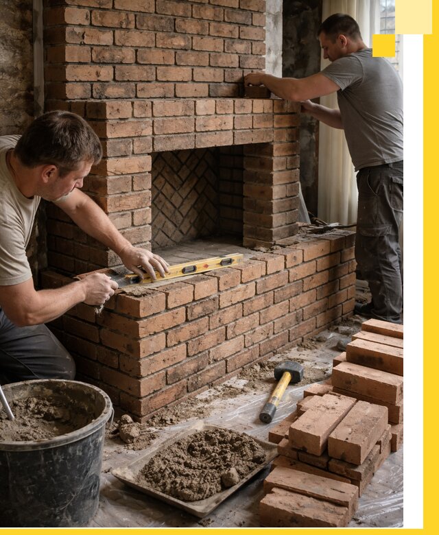 Изготовление и установка кирпичных каминов в Морозовске