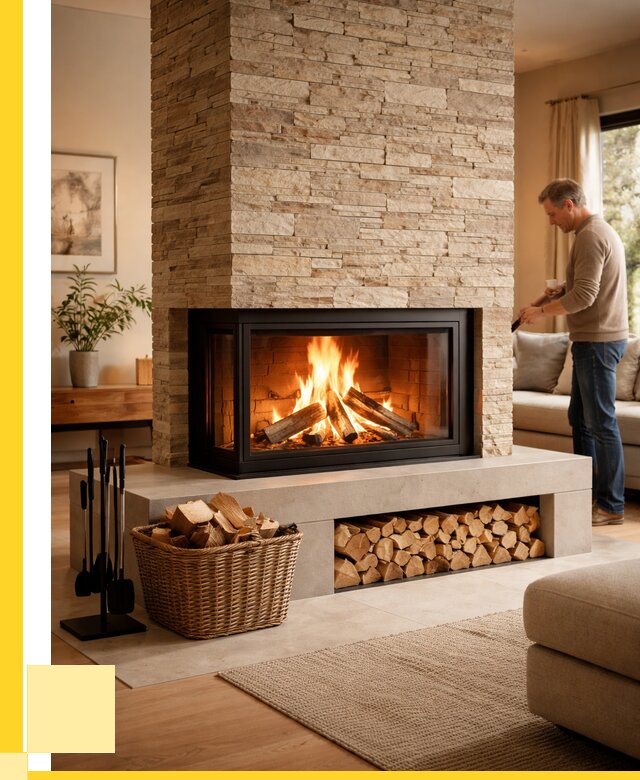 Дровяной камин под ключ в Морозовске от 205320 р. | ЭриданМрз