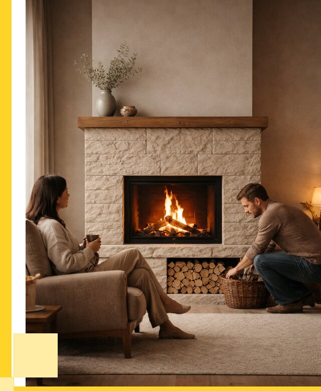 Камины для дома в Морозовске под ключ от 153990 р. | ЭриданМрз