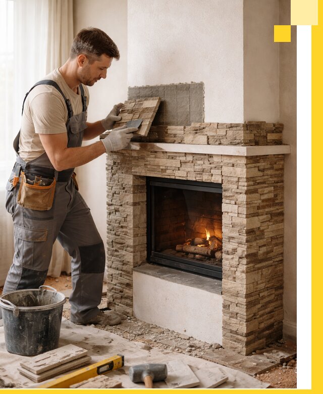 Изготовление и монтаж каминов для дома под ключ в Морозовске