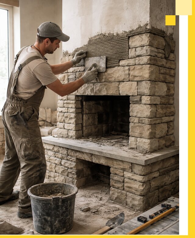 Строительство каминов под ключ в Морозовске от проектирования до монтажа