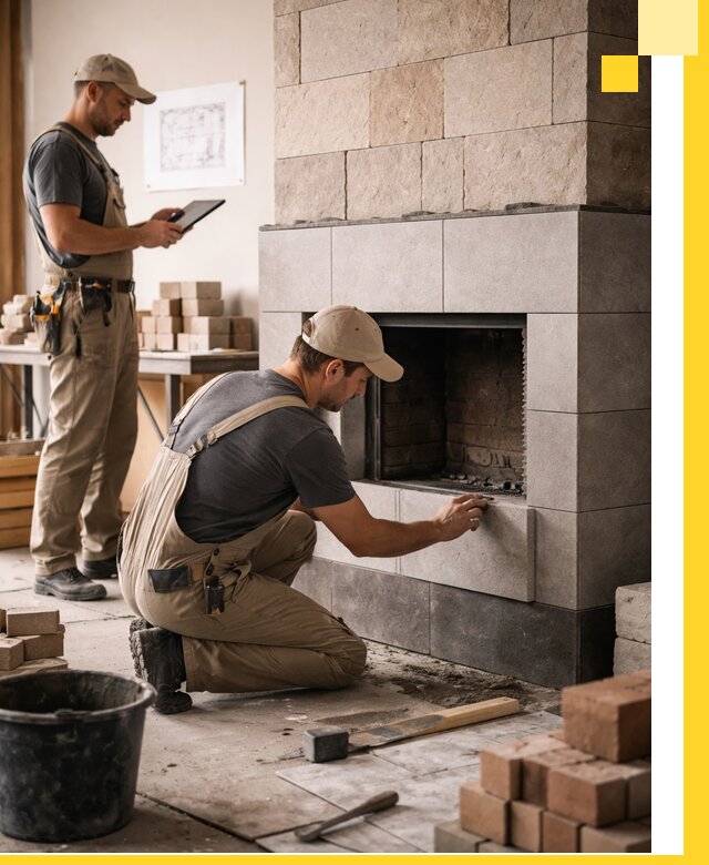 Индивидуальные проекты каминов и каминных систем в Морозовске