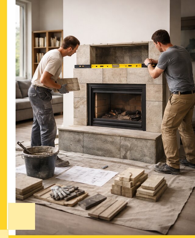 Монтаж каминов и установка в Морозовске от 46197 р. | ЭриданМрз