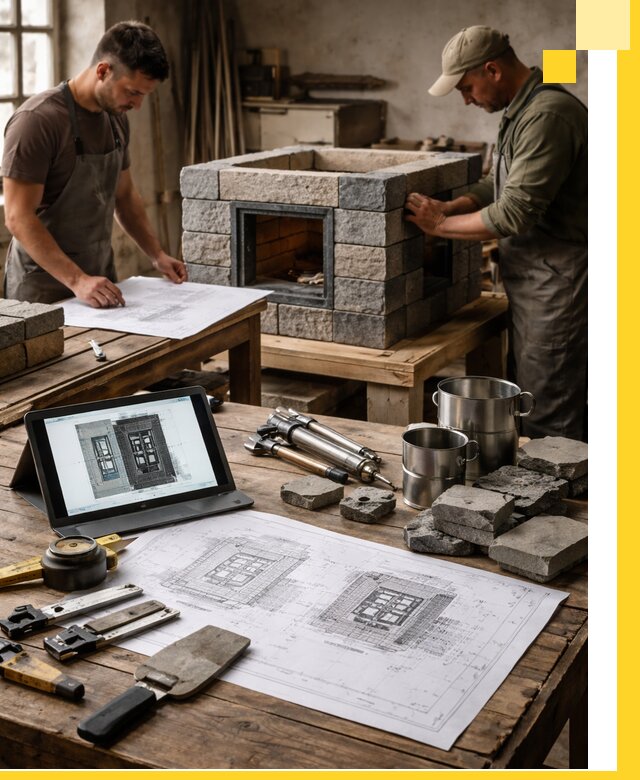 Разработка проектов печей с согласованием и монтажом в Морозовске