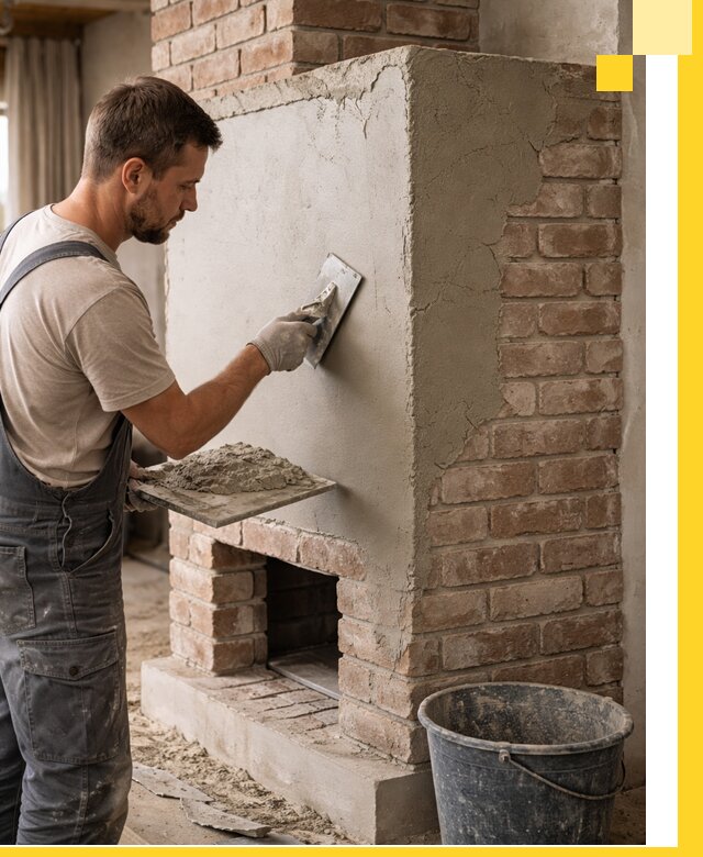 Отделка печей и облицовка каминов в Морозовске под ключ