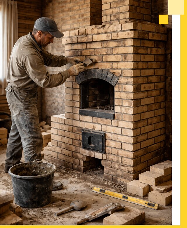 Кирпичные печи под ключ в Морозовске: проектирование и кладка