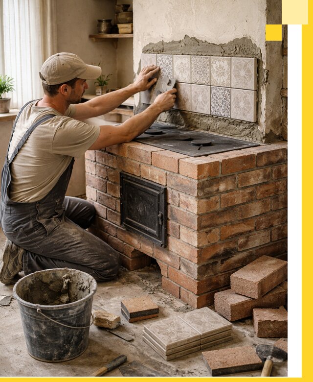 Печи с плитой на заказ монтаж гарантия и сервис в Морозовске