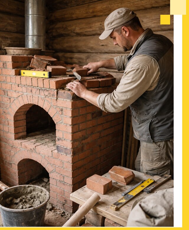 Изготовление и установка русских печей в Морозовске под ключ