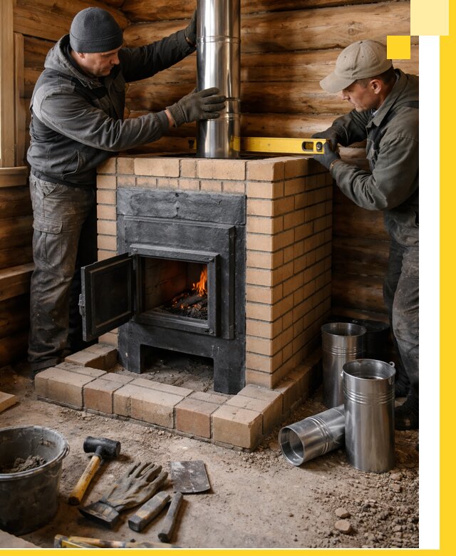 Проектирование, изготовление и установка банных печей в Морозовске