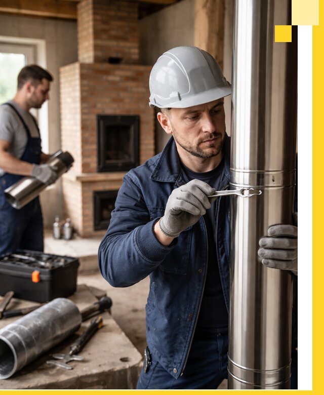 Профессиональный монтаж дымоходов для печей в Морозовске