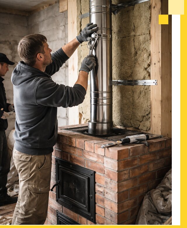 Изготовление и монтаж печей и дымоходов под ключ в Морозовске