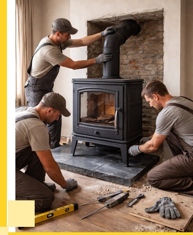 Монтаж печи камина в частном доме в Морозовске от 25665 р. | ЭриданМрз