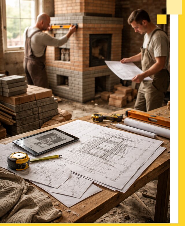 Проекты печей и каминов с индивидуальным дизайном в Морозовске