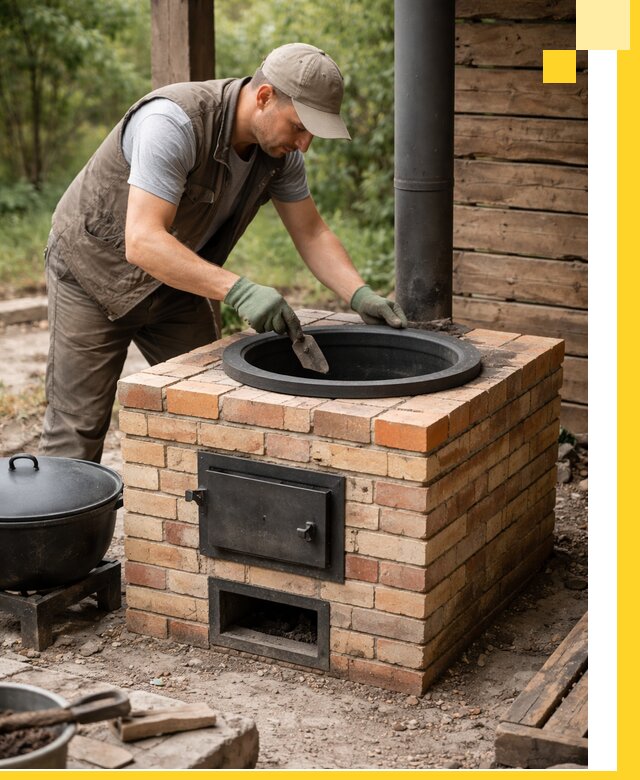 Изготовление и установка печей для казана в Морозовске под ключ