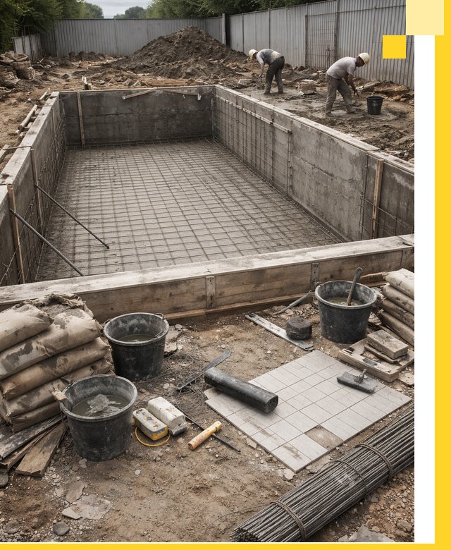 Строительство бассейнов под ключ в Морозовске, дизайн и монтаж