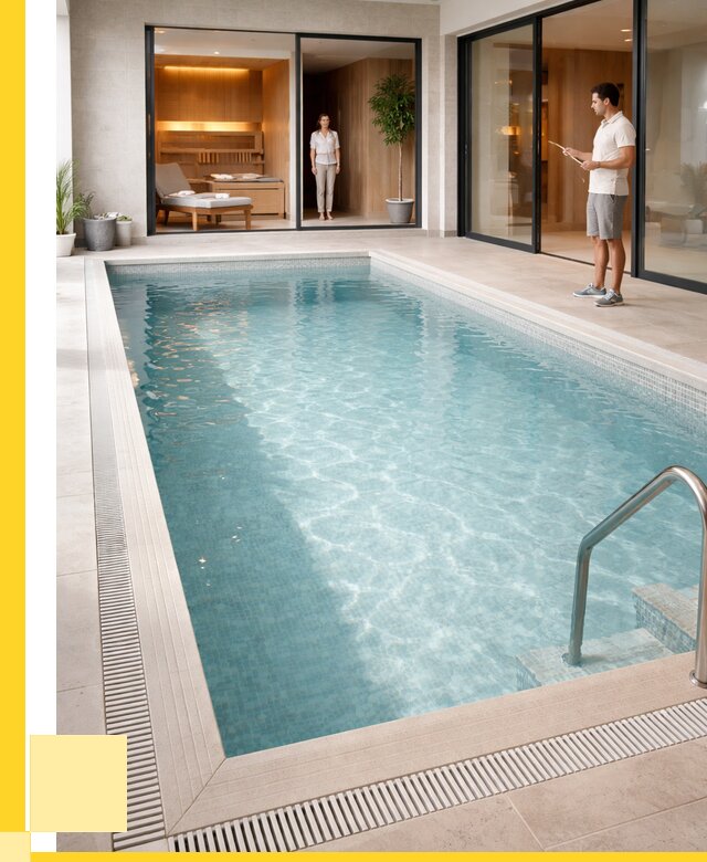 Отделка бассейна пленкой ПВХ в Морозовске от 3593 р. - ЭриданМрз