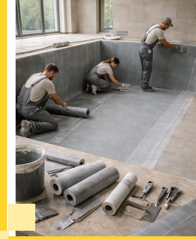 Гидроизоляция бассейнов в Морозовске от 2053 р., ЭриданМрз