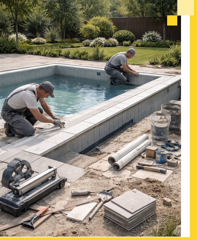 Строительство открытых бассейнов под ключ в Морозовске профессионально