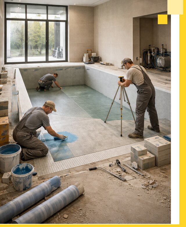 Проект и строительство закрытых бассейнов в Морозовске под ключ