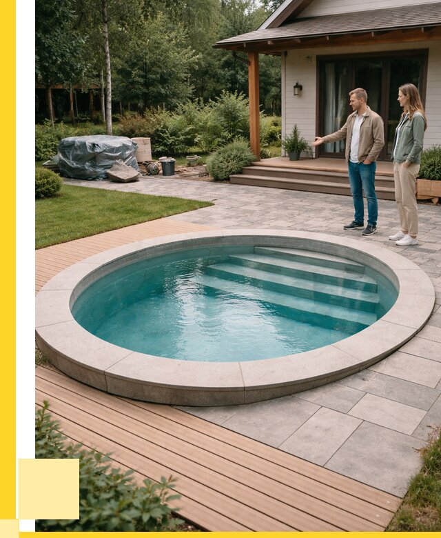 Бассейн на даче под ключ в Морозовске от 205320 р., ЭриданМрз