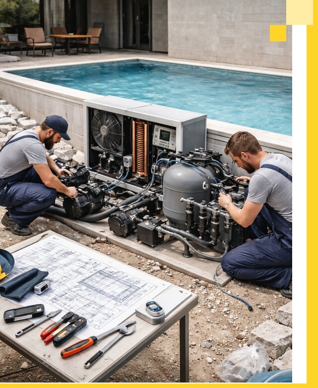 Проектирование и монтаж бассейнов с подогревом в Морозовске