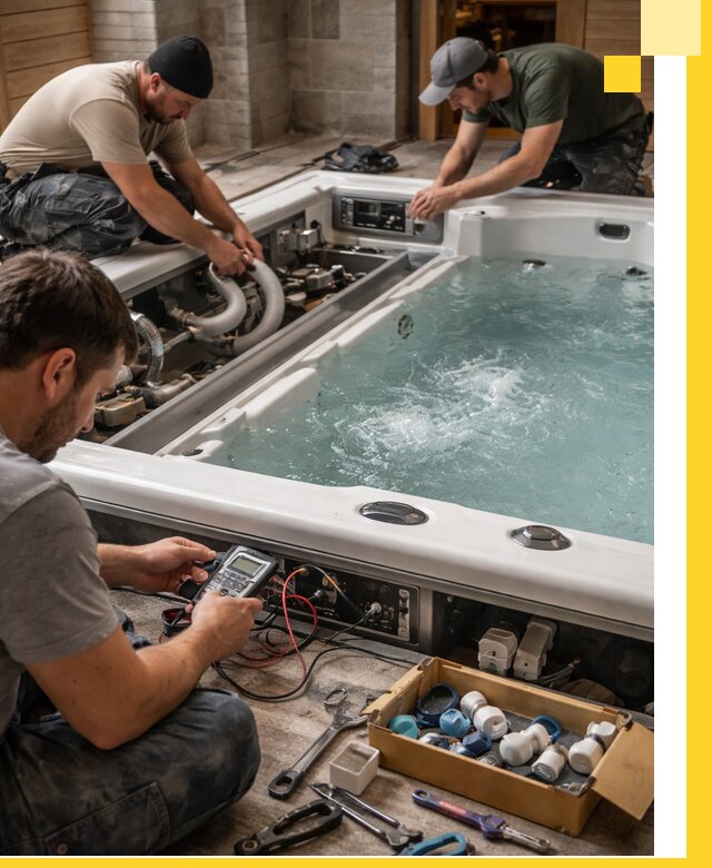 Гидромассажные бассейны под ключ в Морозовске, дизайн и монтаж