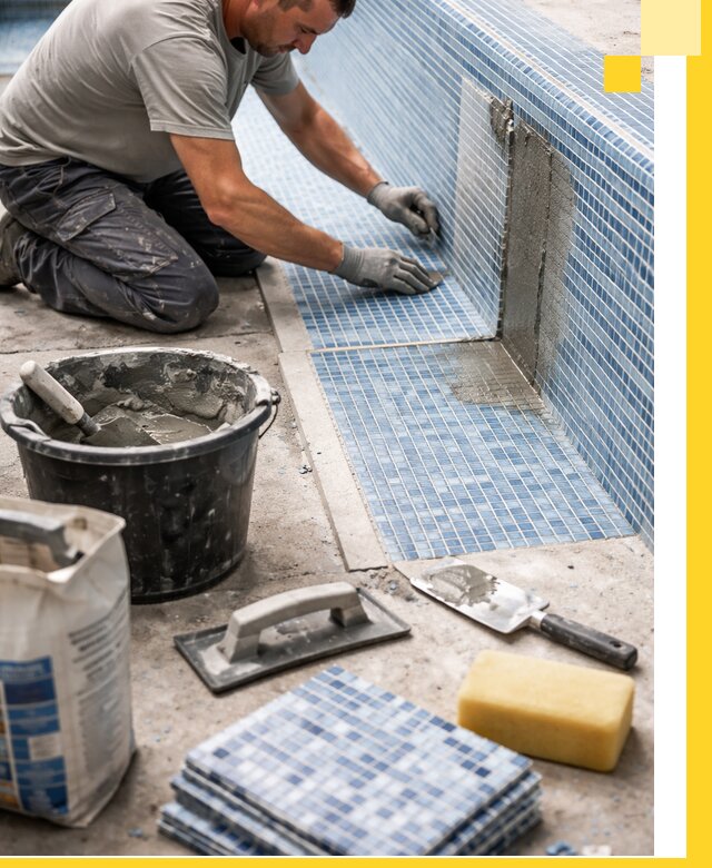 Укладка и ремонт мозаики для бассейнов под ключ в Морозовске