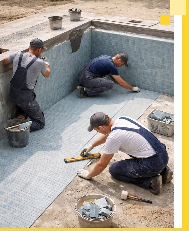 Укладка и установка плитки для бассейнов под ключ в Морозовске