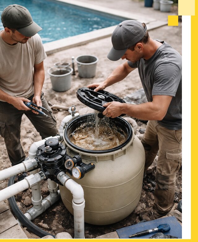 Установка и обслуживание песочных фильтров для бассейнов в Морозовске