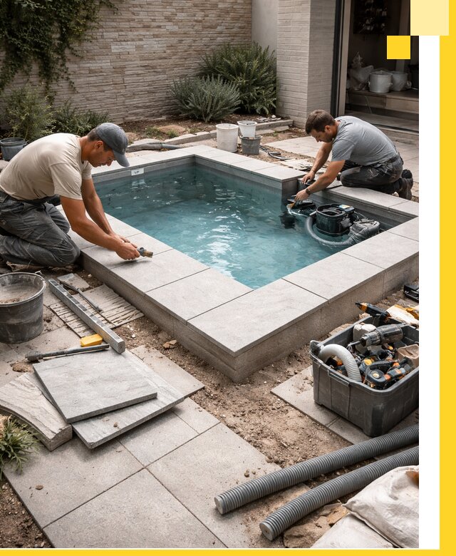 Мини бассейны под ключ в Морозовске, дизайн и установка