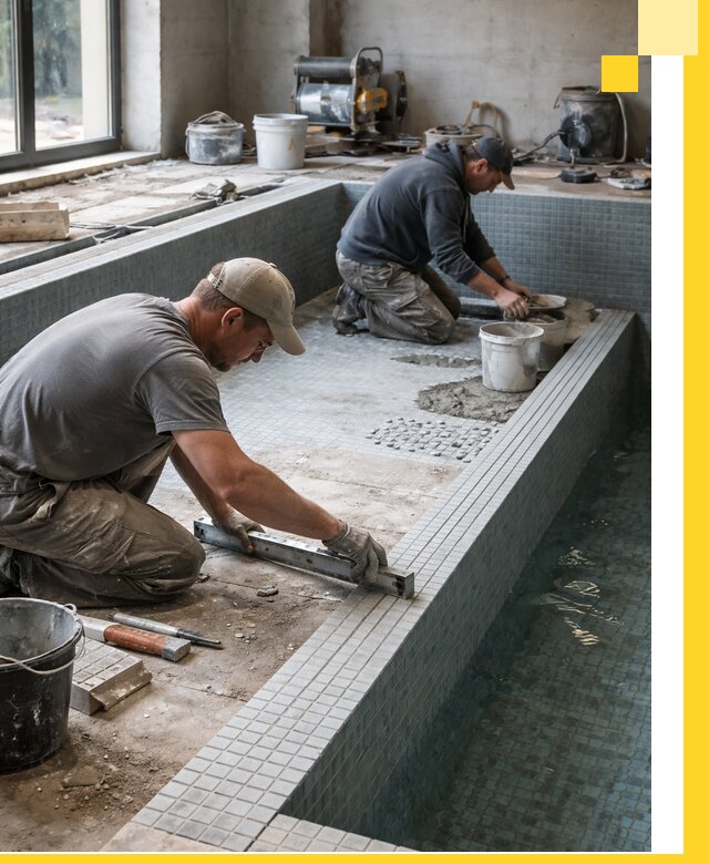 Строительство бассейна в частном доме в Морозовске под ключ