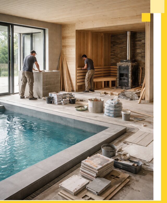 Проектирование и строительство бань с бассейном в Морозовске