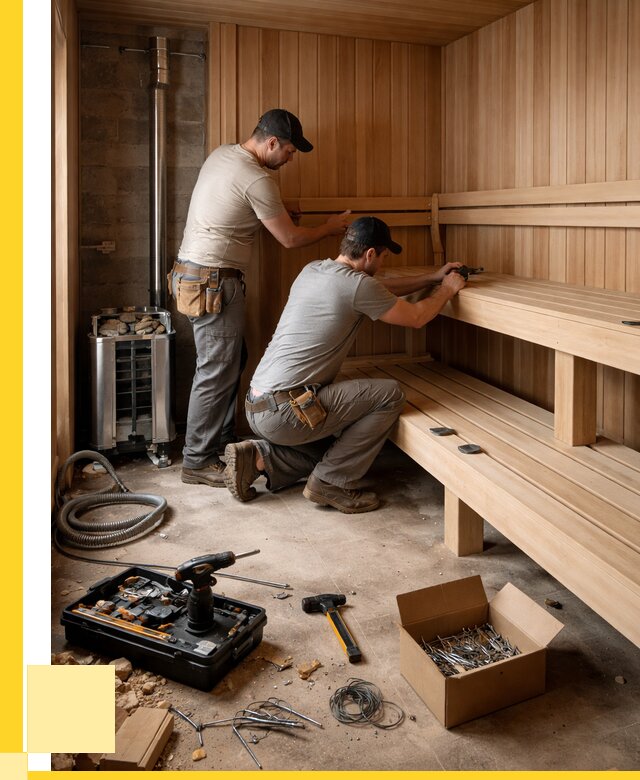 Монтаж саун под ключ в Морозовске от 123192 р. | ЭриданМрз
