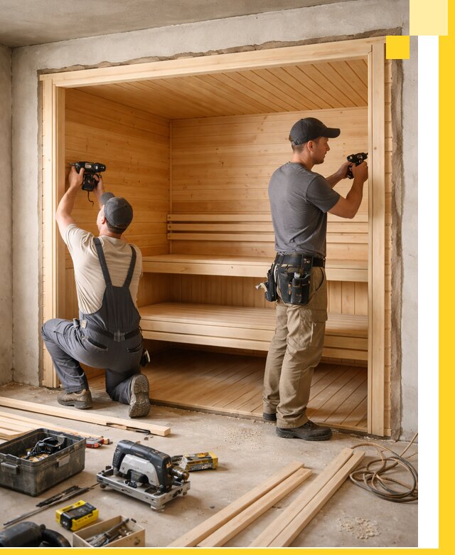 Монтаж саун под ключ в Морозовске — проектирование и установка