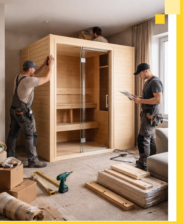 Установка и благоустройство саун в квартире в Морозовске