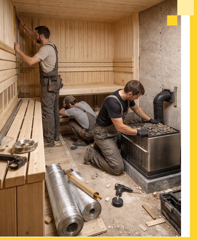 Индивидуальные сауны на заказ в Морозовске под ключ, проект и монтаж