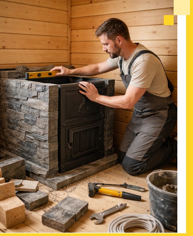 Производство и установка печей для саун под ключ в Морозовске