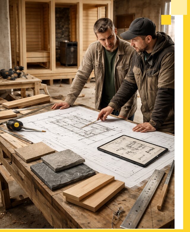 Проекты бань под ключ и планы строительства в Морозовске