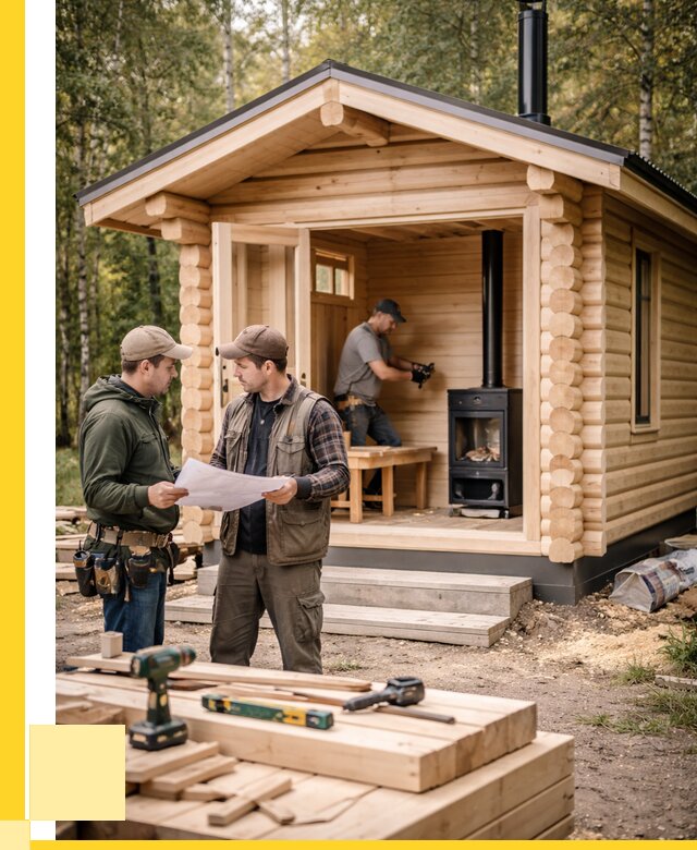 Монтаж бань под ключ в Морозовске — от 205320 р. | ЭриданМрз