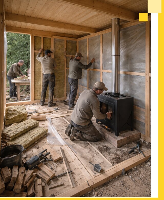 Профессиональный монтаж бань под ключ в Морозовске для дома