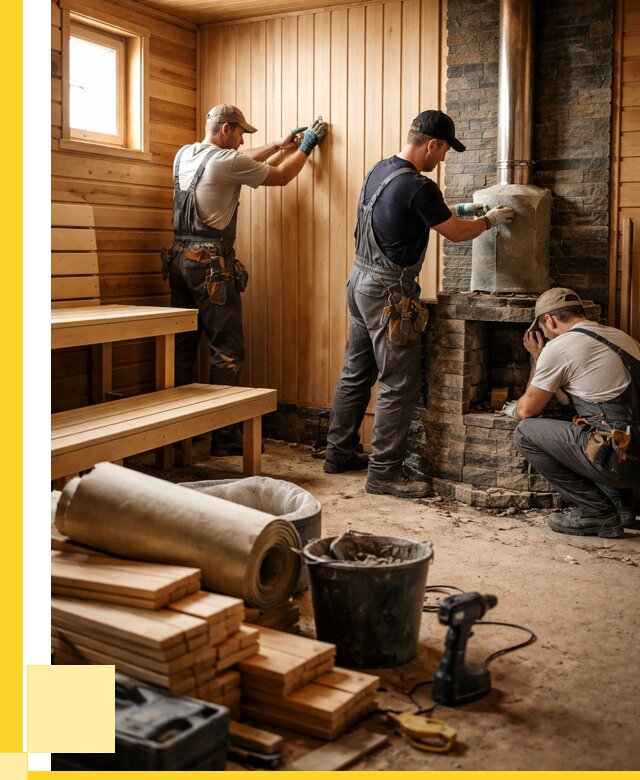 Ремонт бань под ключ в Морозовске от 46197 р. | ЭриданМрз