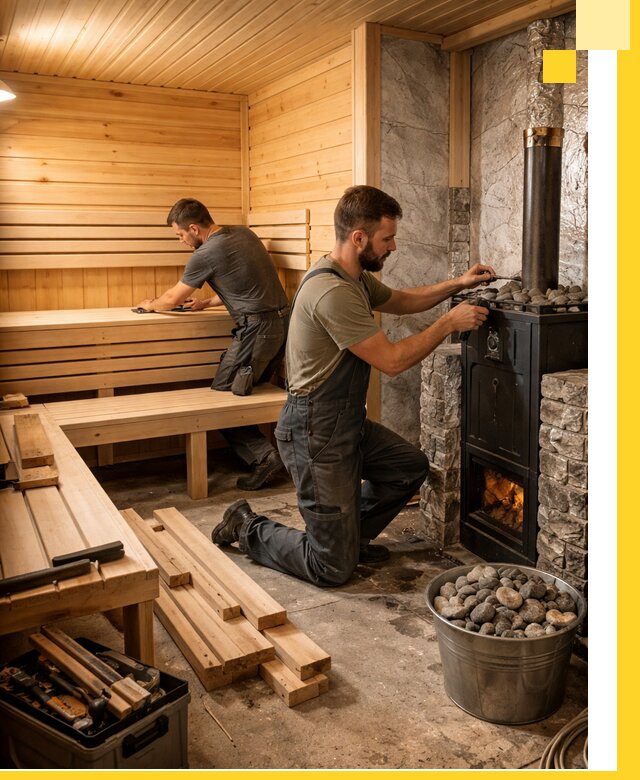 Дизайн и строительство интерьеров бань под ключ в Морозовске