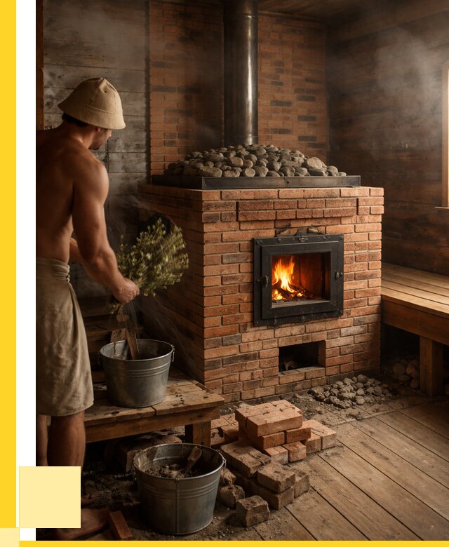 Кирпичные банные печи в Морозовске от 92394 р. | ЭриданМрз