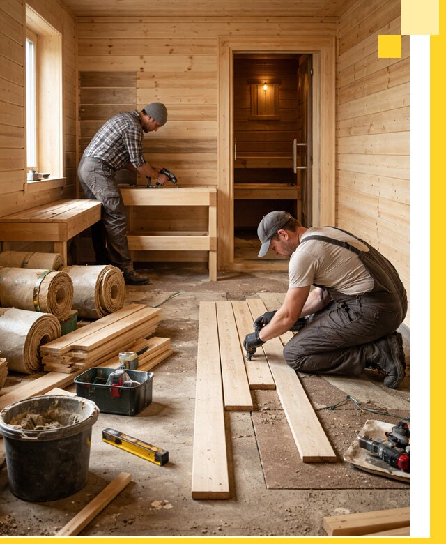 Индивидуальный проект бани с комнатой отдыха под ключ в Морозовске