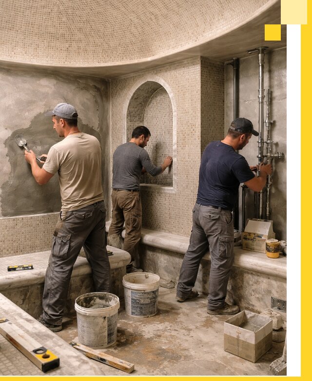 Профессиональный монтаж хамамов под ключ в Морозовске с гарантией