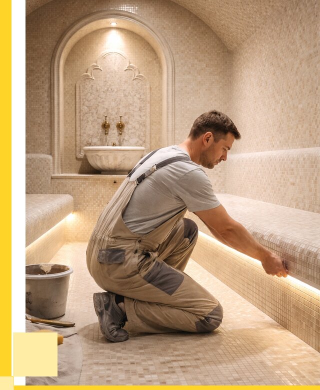 Отделка хамамов под ключ в Морозовске от 5646 р. | ЭриданМрз