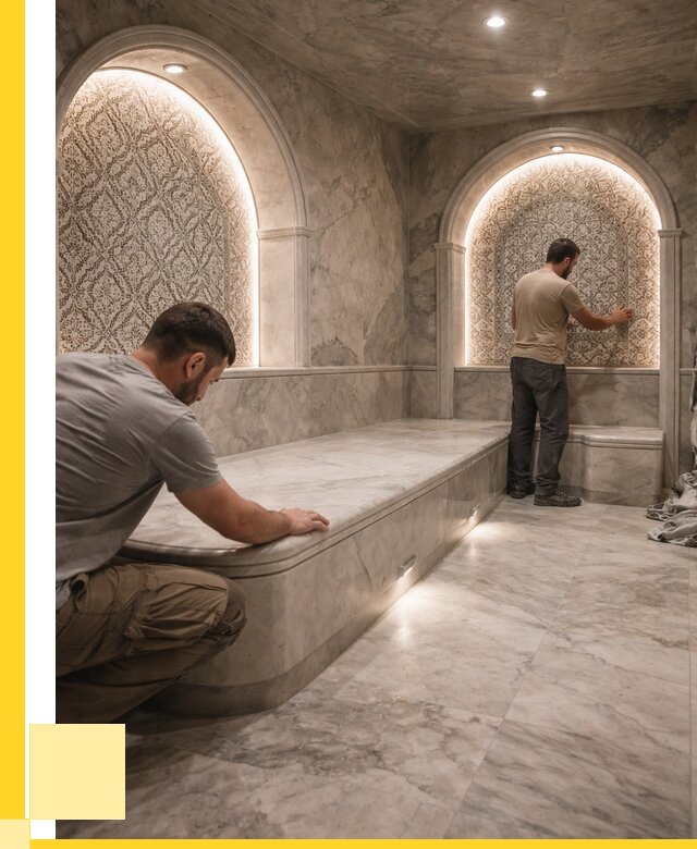 Турецкие бани под ключ в Морозовске от 256650 р. | ЭриданМрз